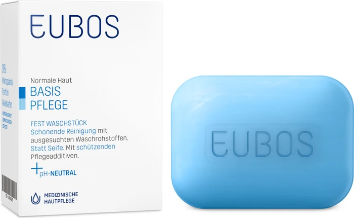 Eubos Basis Pflege Fest Waschstück blau, 125g