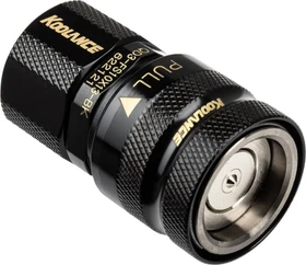 Koolance QD3 No-Spill Schnellverschluss gerade female schwarz, 13/10mm