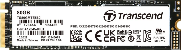 Transcend Industrial MTE560I, M.2