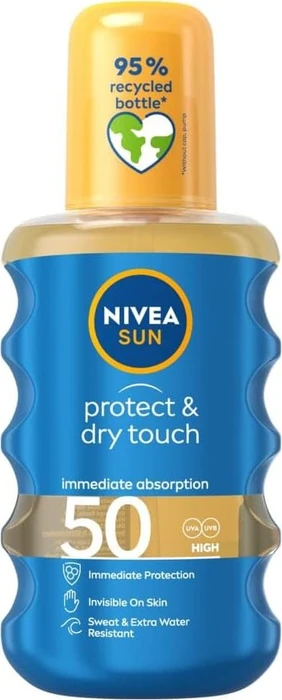 Nivea Sun Protect & Dry transparentes Sonnenschutz Spray LSF50, 200ml
