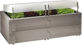 Juwel Timber Hochbeet Komplett-Set mit Thermohaube 130x60cm