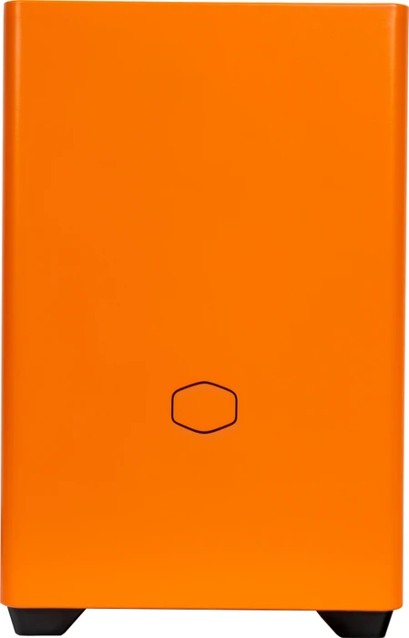 Cooler Master MasterBox NR200P Color Edition Sunset Orange, Glasfenster, Mini-ITX