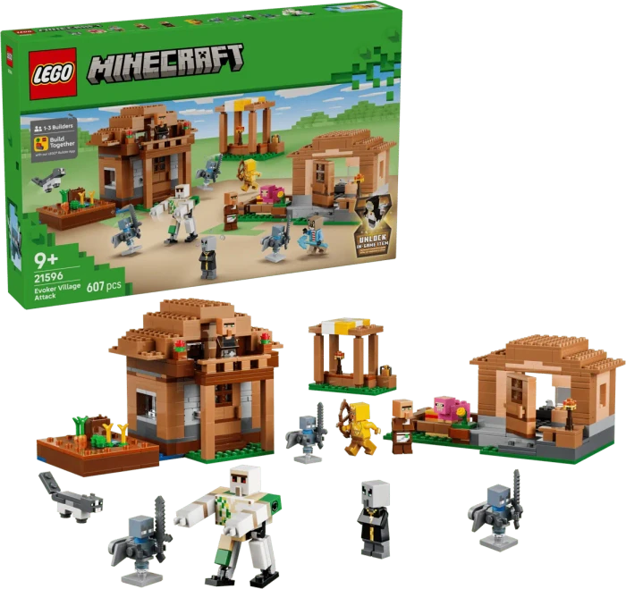 LEGO Minecraft - Angriff des Magiers auf das Dorf