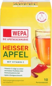 Wepa Heißer Apfel + Vitamin C Pulver Beutel, 100g (10x 10g)