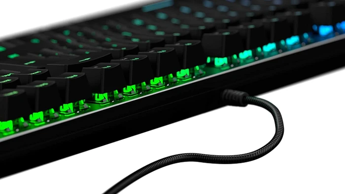 AOC Gaming GK500, LEDs RGB, schwarz, Outemu Red, USB, FR