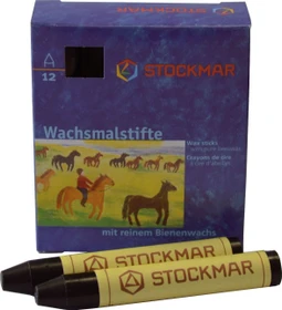 Stockmar Wachsstifte, schwarz, 12er-Pack