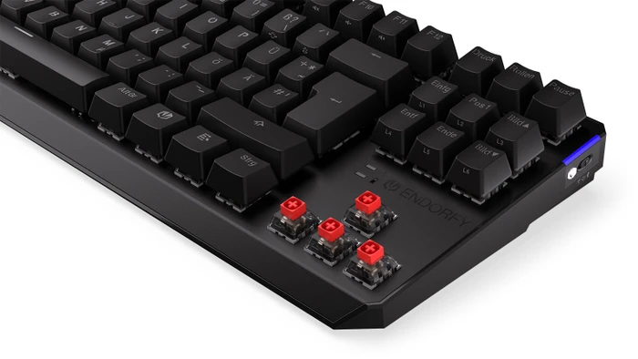 Endorfy Thock TKL Wireless, PBT, LEDs RGB, hot-swap, Kailh Box RED, USB/Bluetooth, DE
