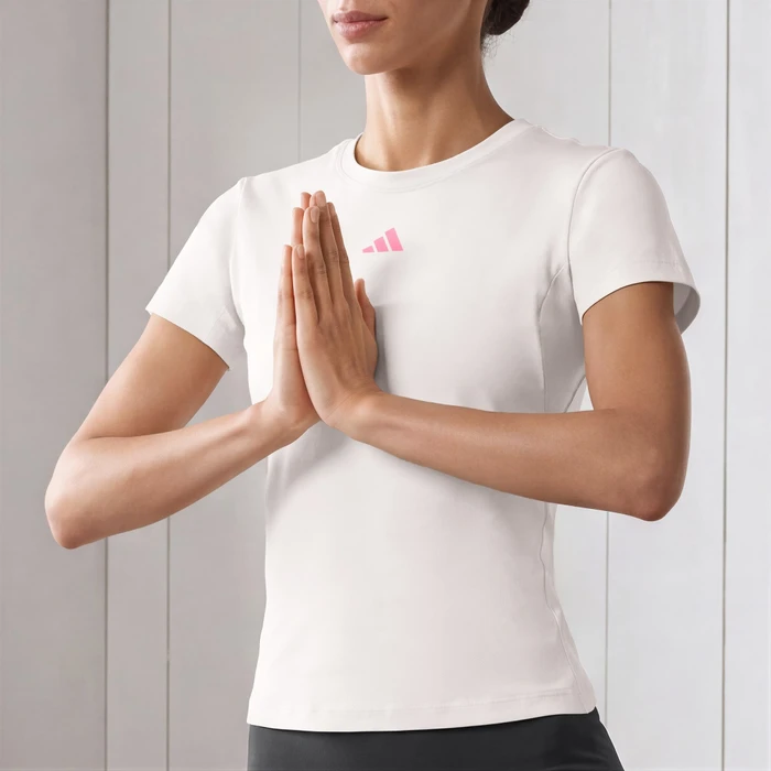 adidas 3-Streifen Studio Baby T-Shirt kurzarm beige (Damen)