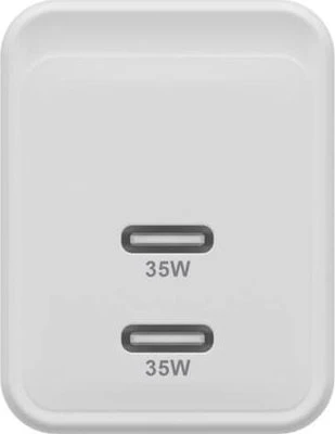 Hyper HyperJuice GaN Netzteil, USB-C, 2x USB-C, 35W, weiß