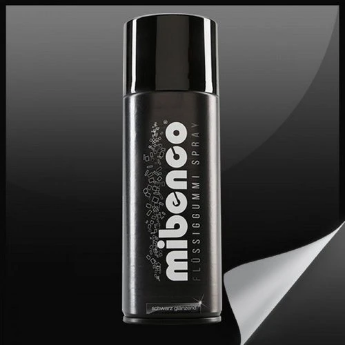 mibenco Flüssiggummi Spray schwarz glänzend 400ml