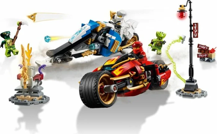 LEGO Ninjago Legacy - Kais Feuer-Bike & Zanes Schneemobil