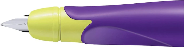 STABILO EASYbirdy Griffstück mit Ersatzfeder Anfänger RH, gelb/violett