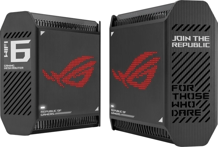 ASUS ROG Rapture GT6, AX10000, schwarz, Router und Repeater Set, 2er-Bundle