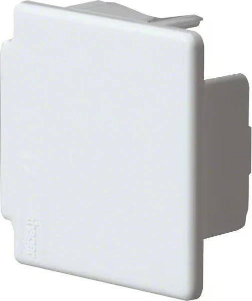 Hager Endstück halogenfrei zu Leitungsführungskanal LF 40x40mm verkehrsweiß