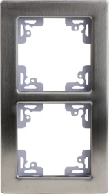 uniTEC MELBOURNE Serie 706 Abdeckrahmen 2-fach, edelstahl