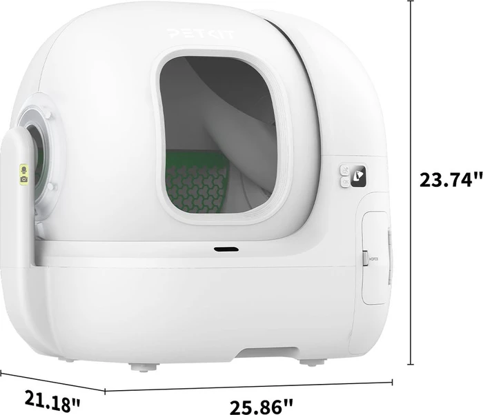 Petkit Purobot Max Pro Katzentoilette, selbstreinigend, weiß, 11kg
