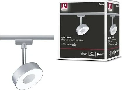 Paulmann URail Circle Schienensystem LED Spot 5W chrom matt, 1 Stück
