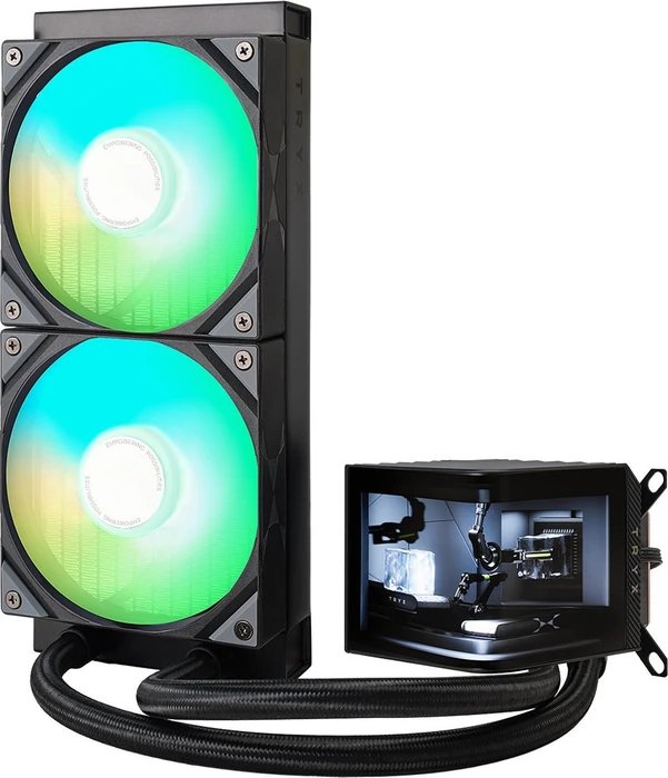 TRYX Panorama ARGB 240 Black, schwarz