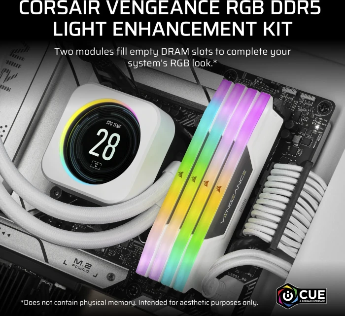 Corsair Vengeance RGB DDR5 Light Enhancement Kit, weiß