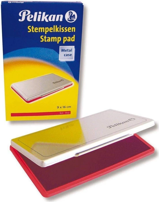 Pelikan Steki 1 Metallstempelkissen, 90x160mm, rot
