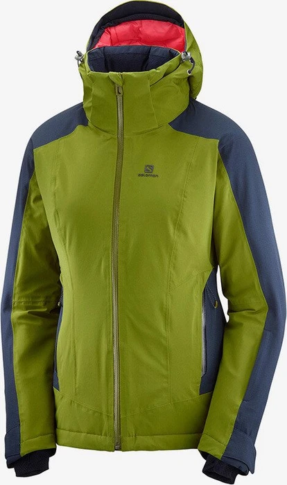 Salomon Brilliant Skijacke avocado/night sky (Damen)