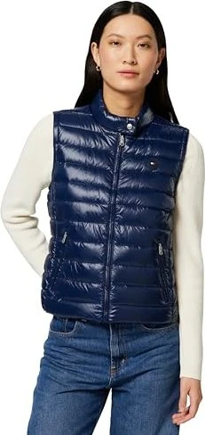 Tommy Hilfiger Mock Neck Weste dark night navy (Damen)