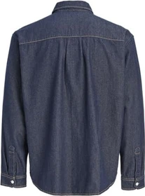 Jack & Jones Loose Fit Jeans Hemd langarm dark blue denim (Herren)