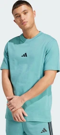 adidas Essentials Small Logo Single Jersey T-Shirt kurzarm powder teal/black (Herren)