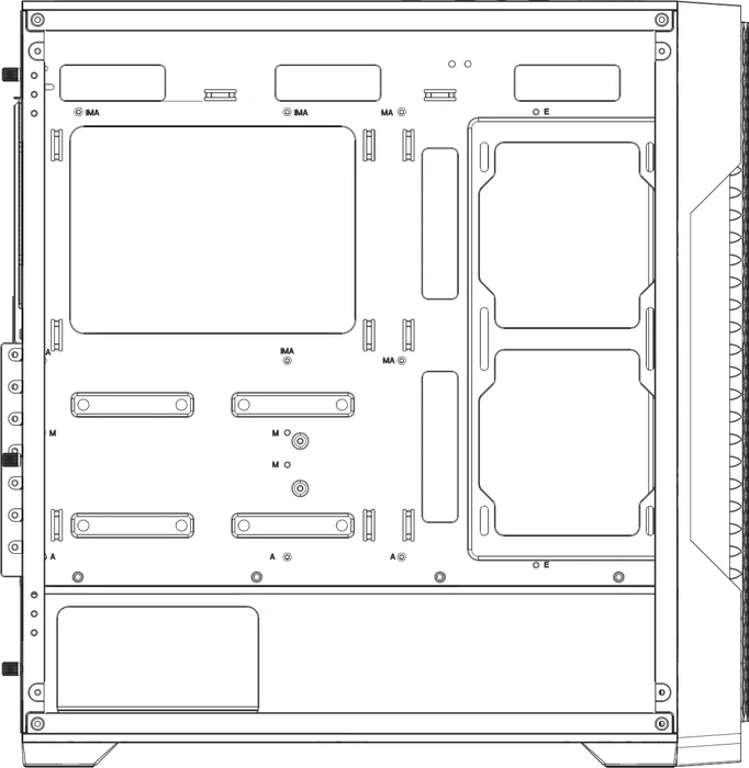 Antec AX90, schwarz, Glasfenster