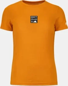 Ortovox 185 Merino Square Funktionsshirt kurzarm autumn leaves (Damen)