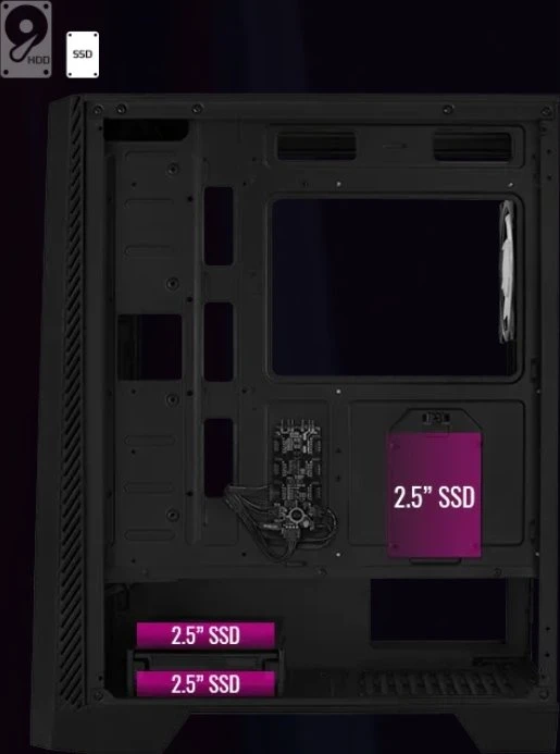 AeroCool Mirage, Glasfenster