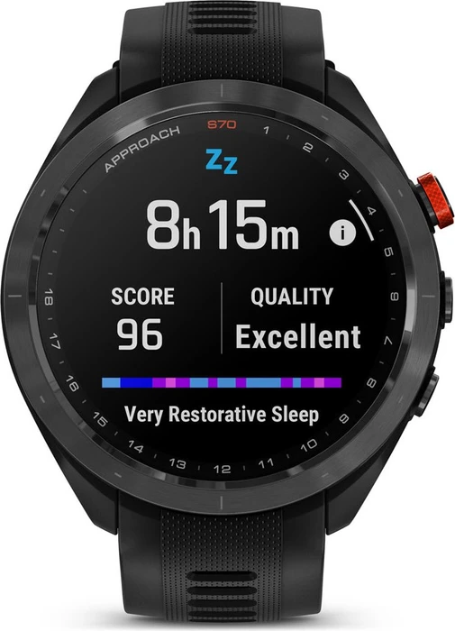 Garmin Approach S70 47mm GPS-Golfuhr black ceramic/black