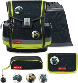Belmil Classy Plus Mountain Lime Schultaschen-Set, 4-tlg.