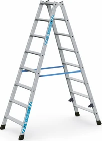 Zarges Z300 Alu gebördelt 2-tlg. Stehleiter, 2x 8 Stufen
