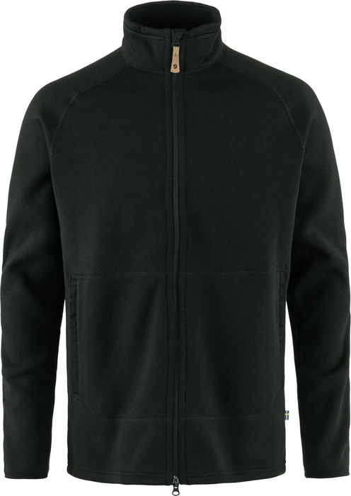 Fjällräven Övik Fleece Zip Jacke schwarz (Herren)