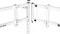 Thermaltake Triple Monitor Stand Pro Snow für Racing Simulator Cockpit GR500, weiß Vorschaubild
