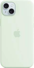 Apple Silikon Case mit MagSafe für iPhone 15 Plus Soft Mint