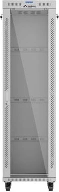 Lanberg 19" Rackschrank 42HE, LCD, freistehend, Flat Pack, V2, Glastür, IP20, RAL 7035, 600mm tief