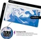 Nyfter Nyfpad XXL Liquid Premium Gaming Mousepad, 900x500mm, Design weiß/blau Vorschaubild