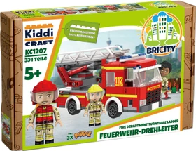 Kiddicraft Bricity Feuerwehr Drehleiter