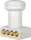 MegaSat HD-Profi Quad LNB weiß