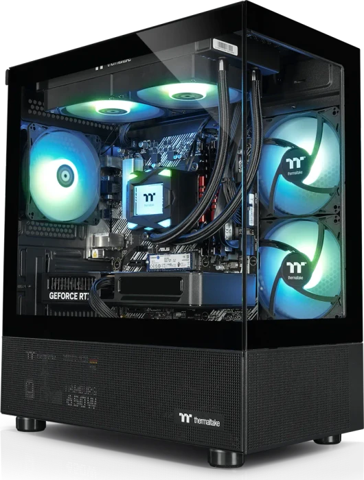 Thermaltake FTW A-Line LCS, Black, Ryzen 7 8700F, 32GB RAM, 1TB SSD, GeForce RTX 5060