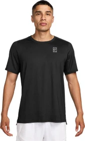 Nike Court Advantage Dri-FIT Funktionsshirt kurzarm schwarz/weiß (Herren)
