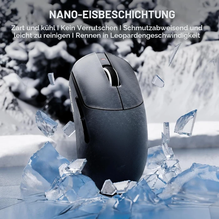 Attack Shark X8 Ultra 8KHz Tri-mode Wireless Gaming Mouse, schwarz, USB/Bluetooth