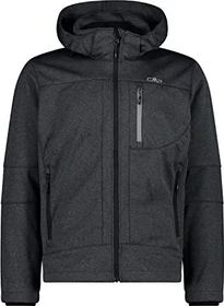 CMP Melierte Softshell Funktionsjacke asphalt melange/nero (Herren)