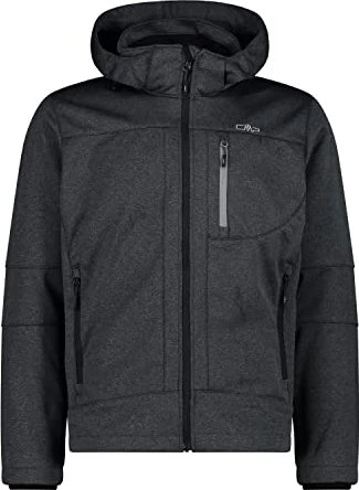 CMP Melierte Softshell Funktionsjacke asphalt melange/nero (Herren)