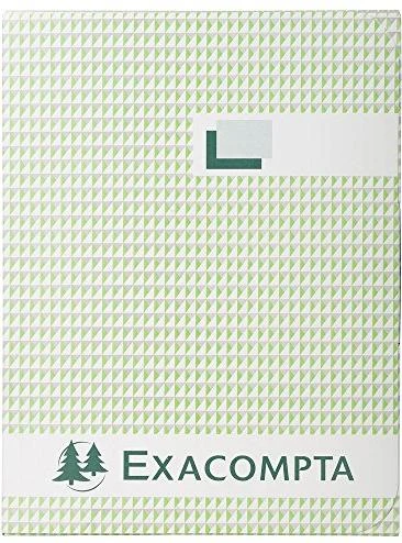 Exacompta Kladde Geschäftsbuch, A4, kariert, Leineneinband, 250 Blatt
