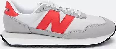 New Balance 237 concrete/grey matter/true red (Herren)
