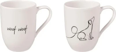 Villeroy & Boch Statement Becher mit Henkel Dog, 2 Stück