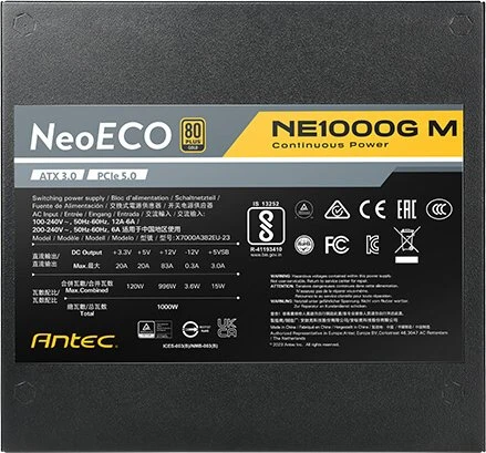 Antec Neo Eco Gold Modular NE1000G M 1000W, ATX 3.0